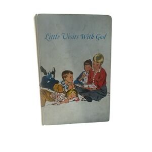 Two Vintage belief Books And Children's Bible‎ Total Of 2 Little Vists With God